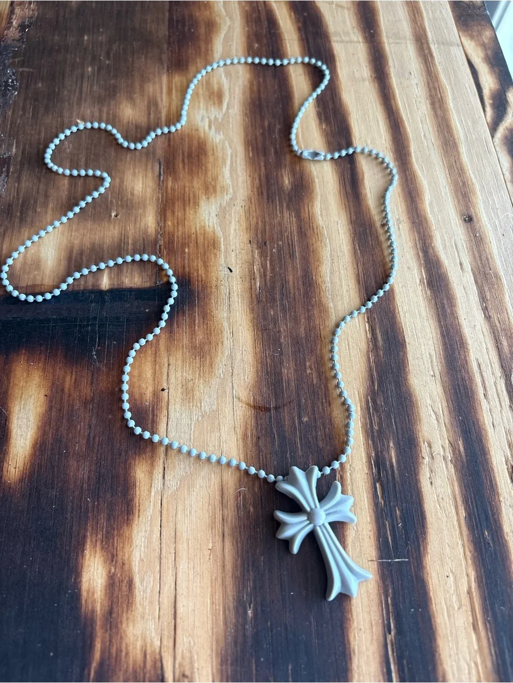 White Chrome Hearts Necklace